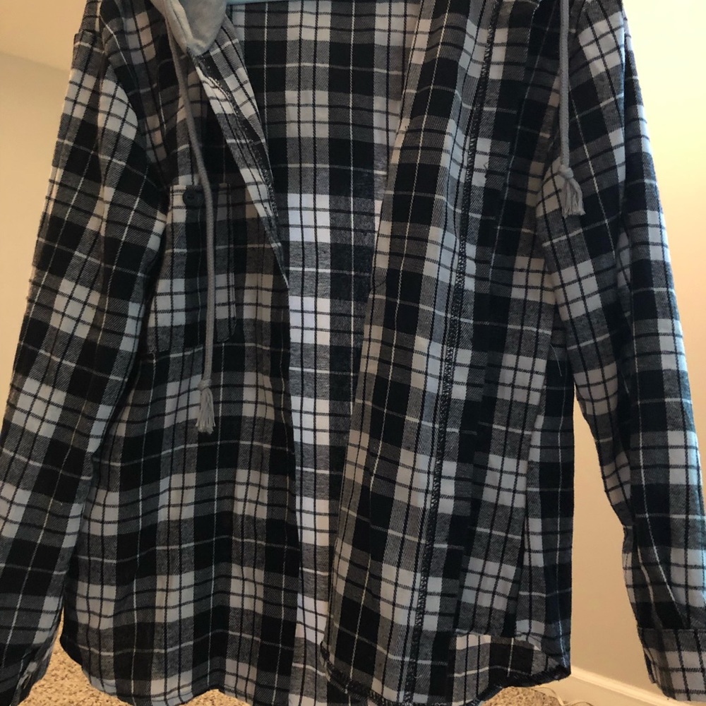 Plaid hoodie - Picture 2 of 3